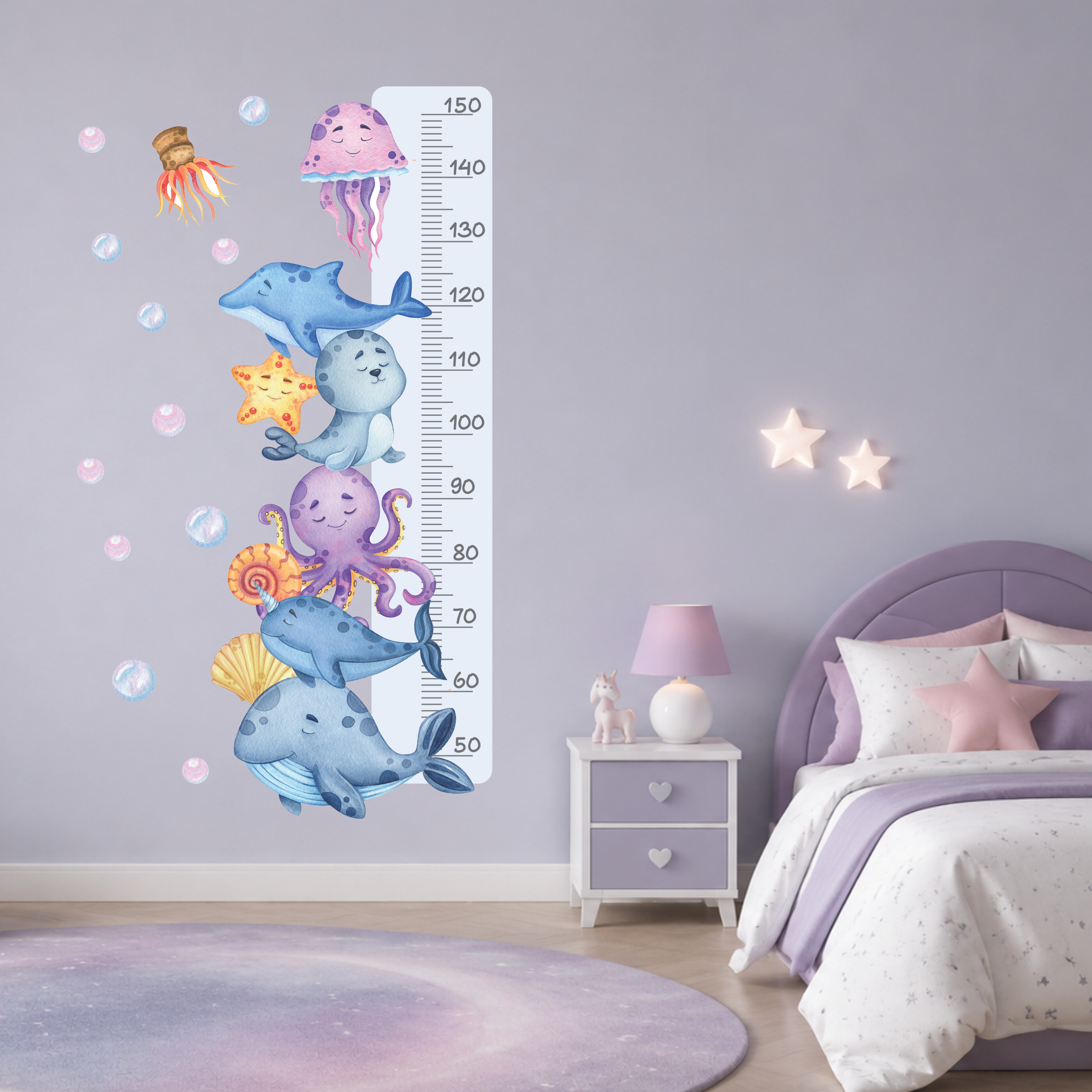 برچسب دیواری اندازه گیری قد - کد W165